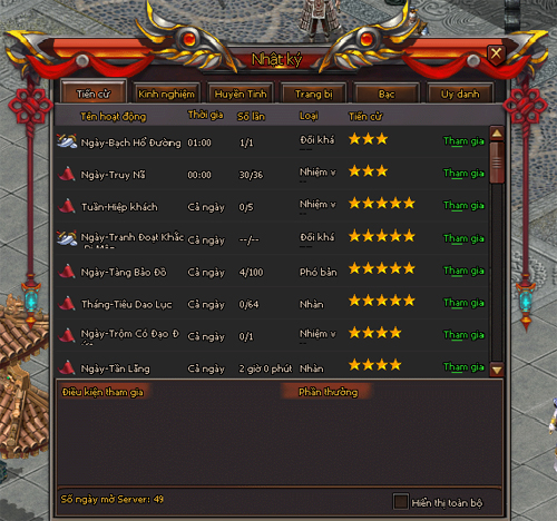 Cập nhật mới - Kiếm Thế Cập nhật mới - Kiếm Thế