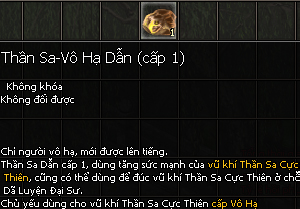 Vũ khí Thần Sa - Kiếm Thế Vũ khí Thần Sa - Kiếm Thế