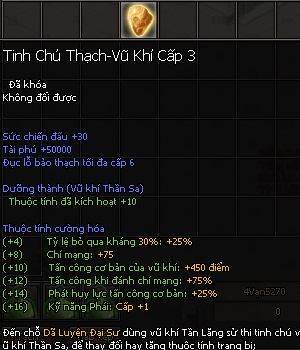 Vũ khí Thần Sa - Kiếm Thế Vũ khí Thần Sa - Kiếm Thế